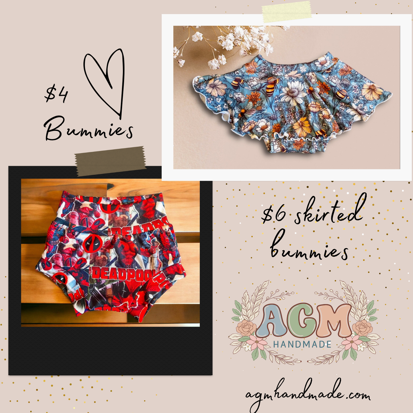 Mystery skirted bummies